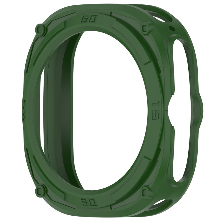 For Samsung Galaxy Watch Ultra 47mm Armored TPU Watch Protective Case(Green) - Watch Cases by PMC Jewellery | Online Shopping South Africa | PMC Jewellery | Buy Now Pay Later Mobicred