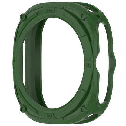 For Samsung Galaxy Watch Ultra 47mm Armored TPU Watch Protective Case(Green) - Watch Cases by PMC Jewellery | Online Shopping South Africa | PMC Jewellery | Buy Now Pay Later Mobicred