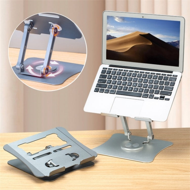 G69 Heat Dissipation Rotatable Notebook Desktop Stand Aluminum Alloy Foldable Laptop Bracket(Black) - Laptop Stand by PMC Jewellery | Online Shopping South Africa | PMC Jewellery | Buy Now Pay Later Mobicred
