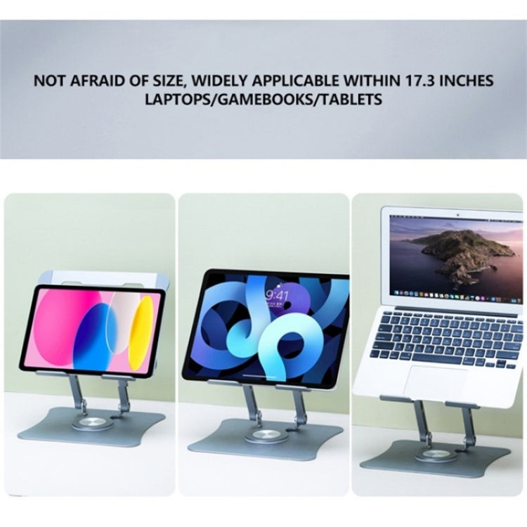 G69 Heat Dissipation Rotatable Notebook Desktop Stand Aluminum Alloy Foldable Laptop Bracket(Black) - Laptop Stand by PMC Jewellery | Online Shopping South Africa | PMC Jewellery | Buy Now Pay Later Mobicred