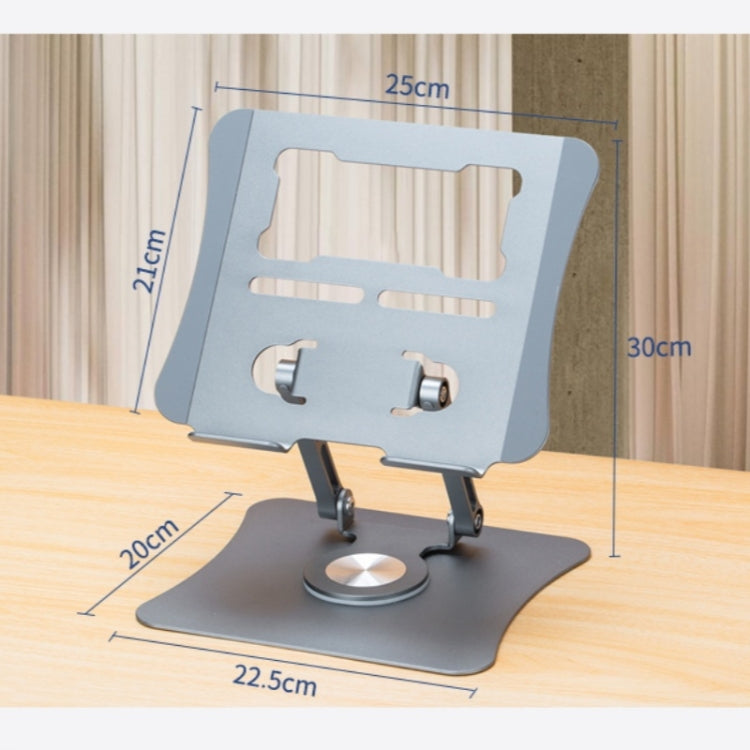 G69 Heat Dissipation Rotatable Notebook Desktop Stand Aluminum Alloy Foldable Laptop Bracket(Grey) - Laptop Stand by PMC Jewellery | Online Shopping South Africa | PMC Jewellery | Buy Now Pay Later Mobicred