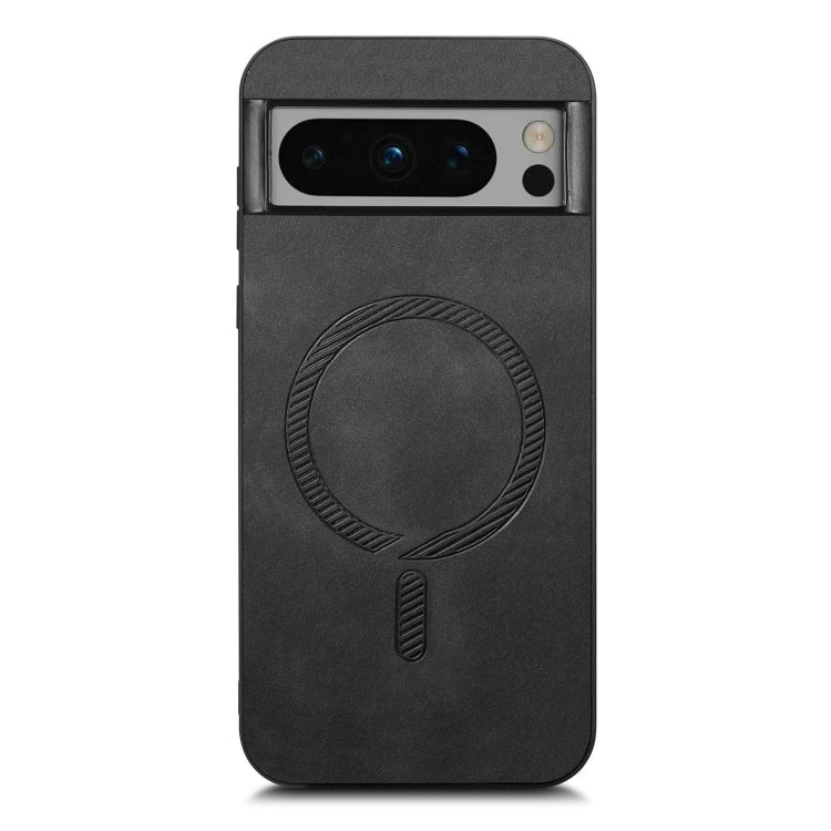 For Google Pixel 9 Pro XL Retro Magsafe Magnetic PU Back Cover Phone Case(Black) - Google Cases by PMC Jewellery | Online Shopping South Africa | PMC Jewellery | Buy Now Pay Later Mobicred