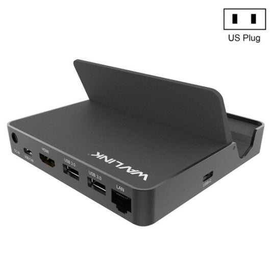 WAVLINK UHP3D01G Gigabit Ethernet USB 3.0 Multi-Function HUB 4K HD Docking Station(US Plug) - USB 3.0 HUB by WAVLINK | Online Shopping South Africa | PMC Jewellery | Buy Now Pay Later Mobicred