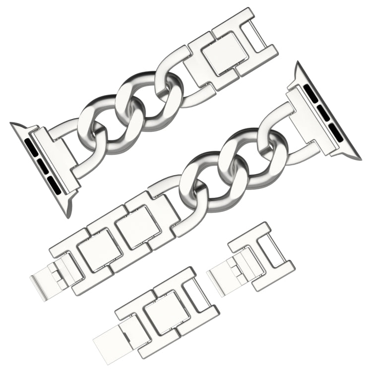 For Apple Watch Series 6 44mm Quick-Release Metal Chain Watch Band(Silver) - free shipping - PMC TechLife - Order now!