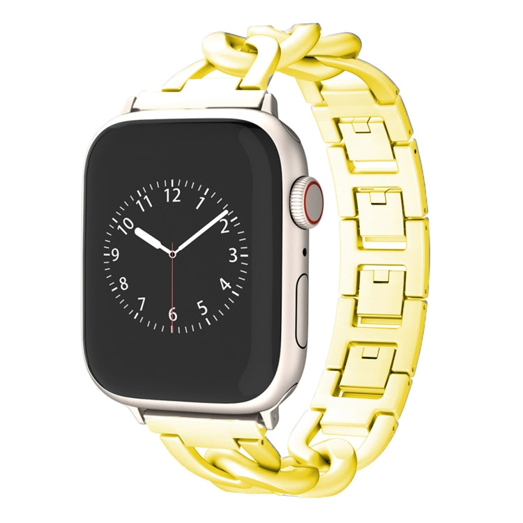 For Apple Watch Series 9 41mm Quick-Release Metal Chain Watch Band(Gold) - free shipping - PMC TechLife - Order now!