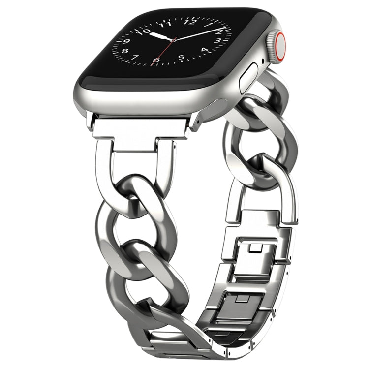 For Apple Watch Series 3 38mm Quick-Release Metal Chain Watch Band(Silver) - free shipping - PMC TechLife - Order now!