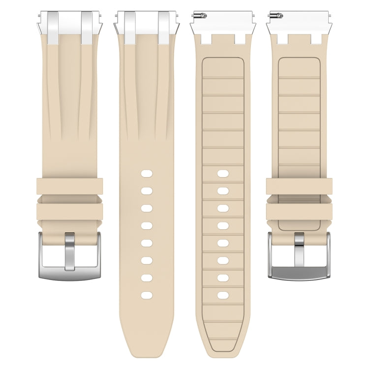 For Amazfit GTS4 Mini 20mm Quick Release Silver Buckle Royal Silicone Watch Band(Starlight) - free shipping - PMC TechLife - Order now!