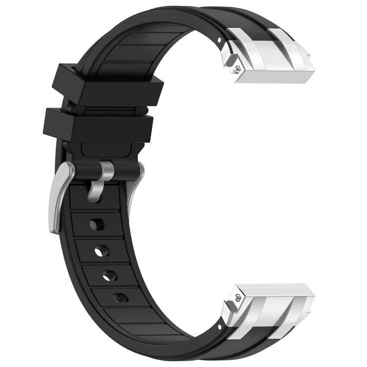 For Amazfit GTS 2 Mini 20mm Quick Release Silver Buckle Royal Silicone Watch Band(Black) - free shipping - PMC TechLife - Order now!