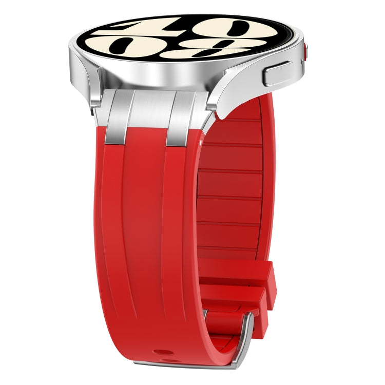For Amazfit GTS 2 20mm Quick Release Silver Buckle Royal Silicone Watch Band(Red) - free shipping - PMC TechLife - Order now!