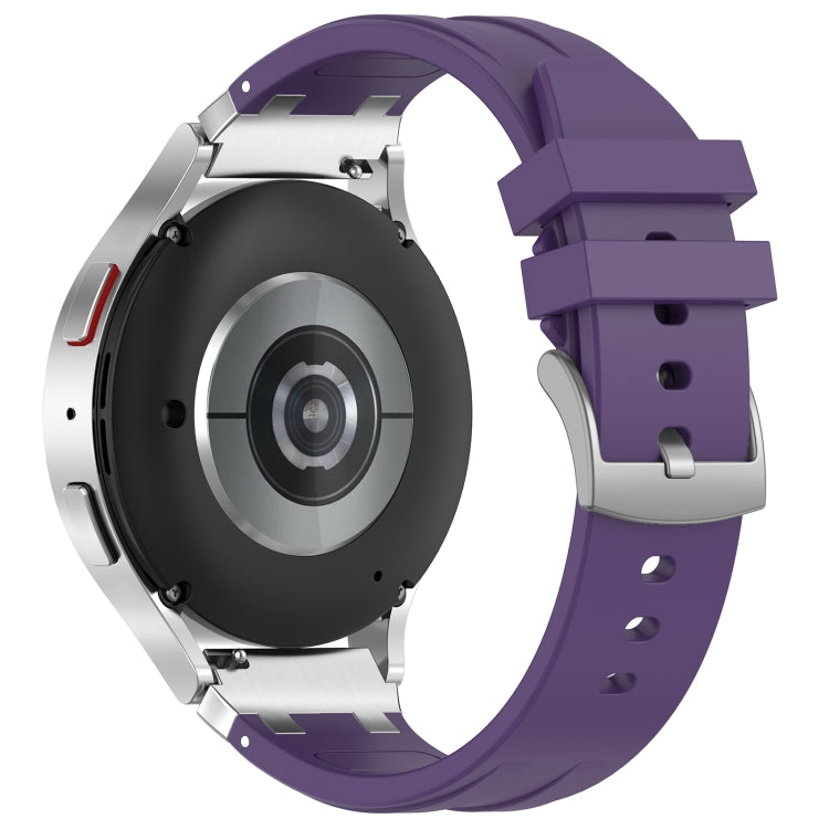For Amazfit Bip Lite 20mm Quick Release Silver Buckle Royal Silicone Watch Band(Purple) - free shipping - PMC TechLife - Order now!