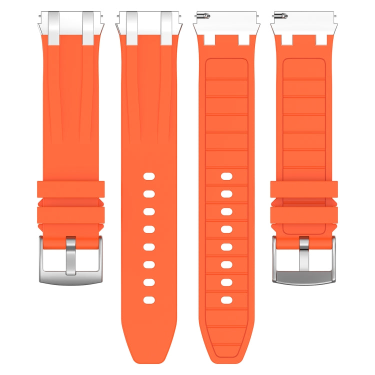 For Amazfit GTS 20mm Quick Release Silver Buckle Royal Silicone Watch Band(Orange) - free shipping - PMC TechLife - Order now!