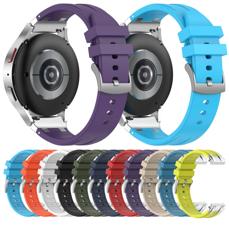 For Amazfit GTS 2e 20mm Quick Release Silver Buckle Royal Silicone Watch Band(Black) - free shipping - PMC TechLife - Order now!
