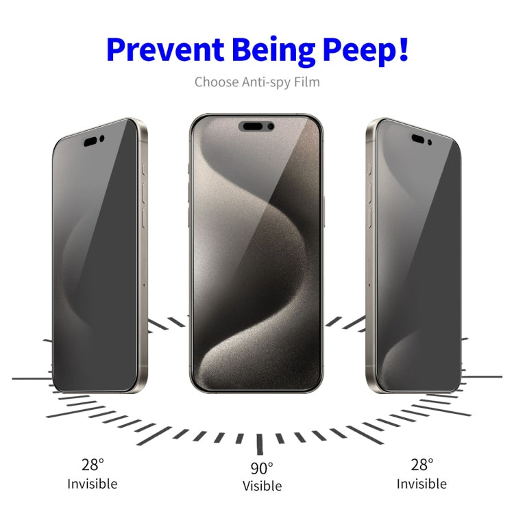 For iPhone 16 Pro Max 5pcs ENKAY Hat-Prince 28 Degree Anti-peeping Privacy Tempered Glass Film - iPhone 16 Pro Max Tempered Glass by ENKAY | Online Shopping South Africa | PMC Jewellery | Buy Now Pay Later Mobicred