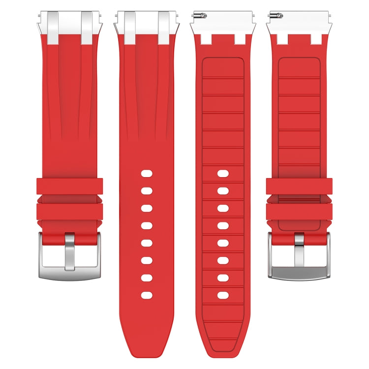 For Xiaomi Watch S1 Active 22mm Quick Release Silver Buckle Royal Silicone Watch Band(Red) - free shipping - PMC TechLife - Order now!