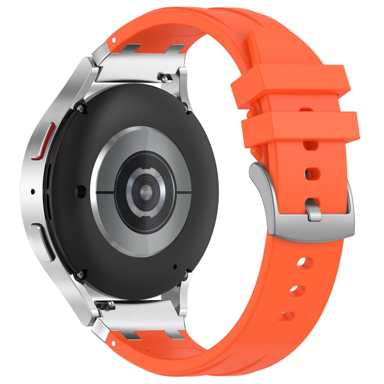 For Garmin Venu 2 22mm Quick Release Silver Buckle Royal Silicone Watch Band(Orange) - free shipping - PMC TechLife - Order now!