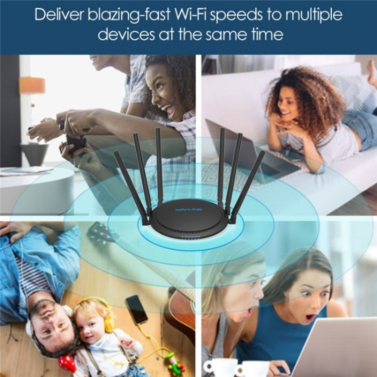 WAVLINK WN531A6 Dual Band Wireless Repeater AC2100 Gigabit Ethernet Port WiFi Router, Plug:EU Plug - Wireless Routers by WAVLINK | Online Shopping South Africa | PMC Jewellery | Buy Now Pay Later Mobicred