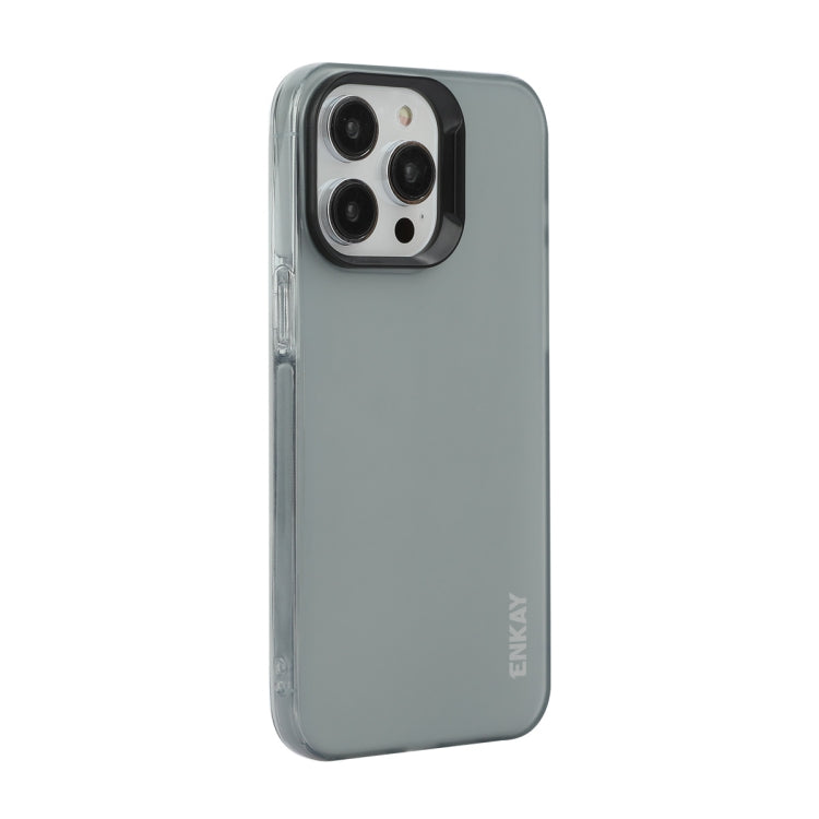 For iPhone 16 Pro Max ENKAY Hat-Prince Translucent Matte TPU Soft Phone Case(Grey) - iPhone 16 Pro Max Cases by ENKAY | Online Shopping South Africa | PMC Jewellery | Buy Now Pay Later Mobicred