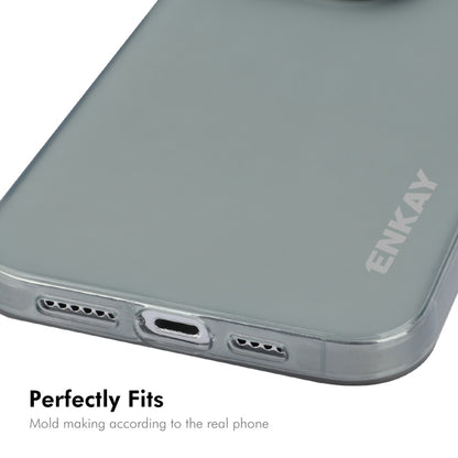 For iPhone 16 Pro ENKAY Hat-Prince Translucent Matte TPU Soft Phone Case(Grey) - iPhone 16 Pro Cases by ENKAY | Online Shopping South Africa | PMC Jewellery | Buy Now Pay Later Mobicred