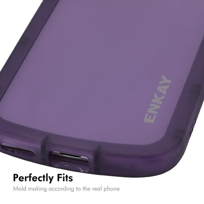 For Huawei Pura 70 ENKAY Hat-Prince Translucent Matte TPU Shockproof Phone Case(Purple) - Huawei Cases by ENKAY | Online Shopping South Africa | PMC Jewellery | Buy Now Pay Later Mobicred