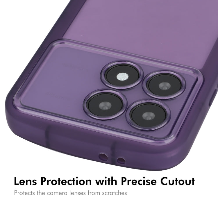 For Redmi K70 Ultra ENKAY Hat-Prince Translucent Matte TPU Shockproof Phone Case(Purple) - Xiaomi Cases by ENKAY | Online Shopping South Africa | PMC Jewellery | Buy Now Pay Later Mobicred