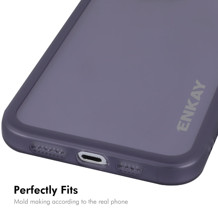 For iPhone 16 Pro ENKAY Hat-Prince Translucent Matte TPU Phone Case with Lens Film + 9H Big Arc Edge Film(White) - iPhone 16 Pro Cases by ENKAY | Online Shopping South Africa | PMC Jewellery | Buy Now Pay Later Mobicred