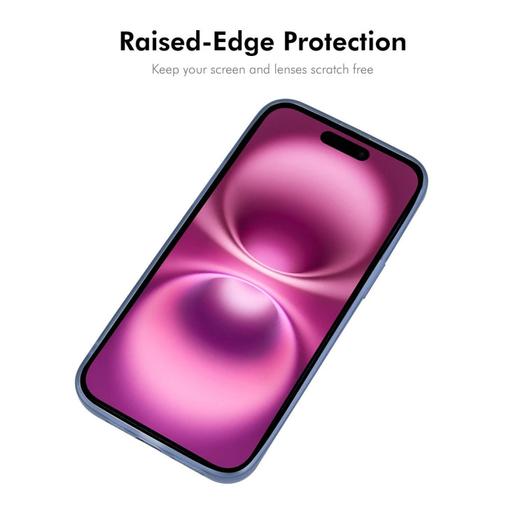 For iPhone 16 ENKAY Hat-Prince Translucent Matte TPU Phone Case with Lens Film + 9H Big Arc Edge Film(White) - iPhone 16 Cases by ENKAY | Online Shopping South Africa | PMC Jewellery | Buy Now Pay Later Mobicred