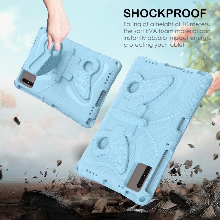 For Honor Tablet V7 11 2021 Butterfly Bracket EVA Shockproof Tablet Case(Light Blue) - Honor by PMC TechLife | Online Shopping South Africa | PMC TechLife | Buy Now Pay Later Mobicred