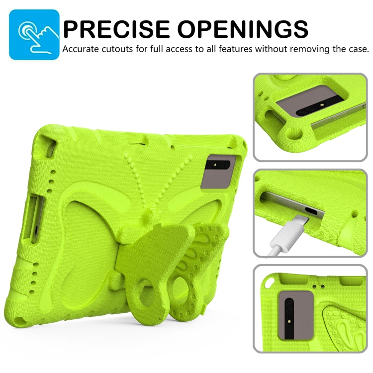 For Honor Tablet V7 11 2021 Butterfly Bracket EVA Shockproof Tablet Case(Grass Green) - Honor by PMC TechLife | Online Shopping South Africa | PMC TechLife | Buy Now Pay Later Mobicred
