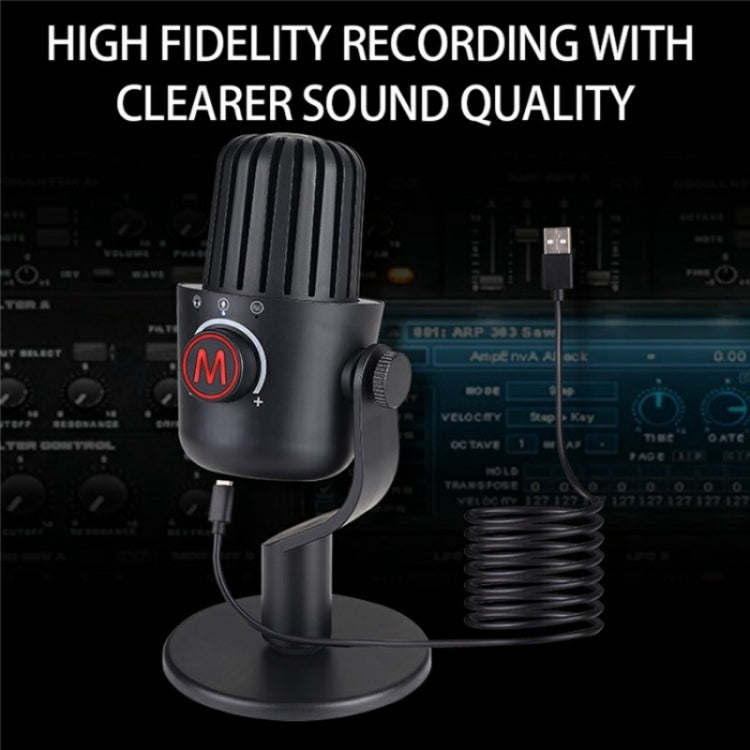 PDO-20 USB Gaming Desktop Microphone Noise Reduction Condenser Microphone(White) - Microphone by PMC Jewellery | Online Shopping South Africa | PMC Jewellery | Buy Now Pay Later Mobicred