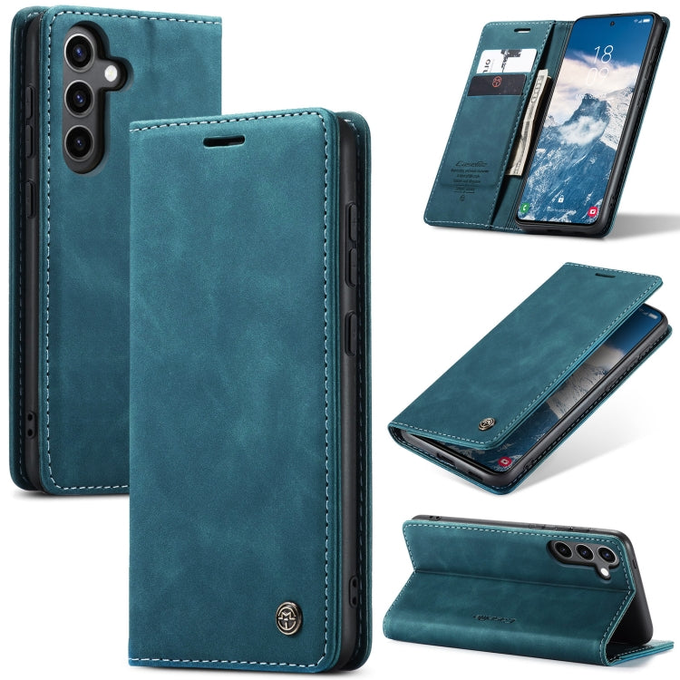 For Samsung Galaxy S24 FE 5G CaseMe 013 Multifunctional Horizontal Flip Leather Phone Case(Blue) - Galaxy S24 FE 5G Cases by CaseMe | Online Shopping South Africa | PMC Jewellery | Buy Now Pay Later Mobicred