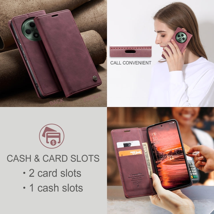 For OPPO Reno12 F /12 FS 5G CaseMe 013 Multifunctional Horizontal Flip Leather Phone Case(Red) - Reno12 F Cases by CaseMe | Online Shopping South Africa | PMC Jewellery | Buy Now Pay Later Mobicred