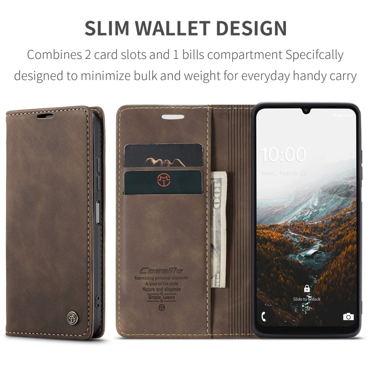 For Samsung Galaxy A06 CaseMe 013 Multifunctional Horizontal Flip Leather Phone Case(Coffee) - Galaxy Phone Cases by CaseMe | Online Shopping South Africa | PMC Jewellery | Buy Now Pay Later Mobicred