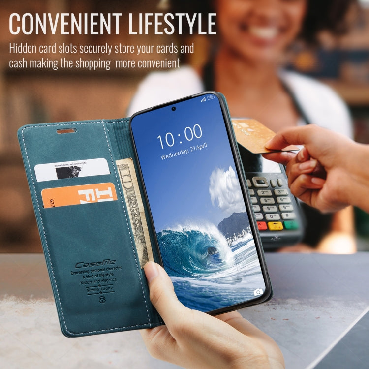 For Xiaomi 14T CaseMe 013 Multifunctional Horizontal Flip Leather Phone Case(Blue) - 14T Cases by CaseMe | Online Shopping South Africa | PMC Jewellery | Buy Now Pay Later Mobicred