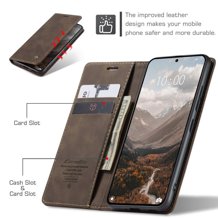 For Xiaomi 14T CaseMe 013 Multifunctional Horizontal Flip Leather Phone Case(Coffee) - 14T Cases by CaseMe | Online Shopping South Africa | PMC Jewellery | Buy Now Pay Later Mobicred