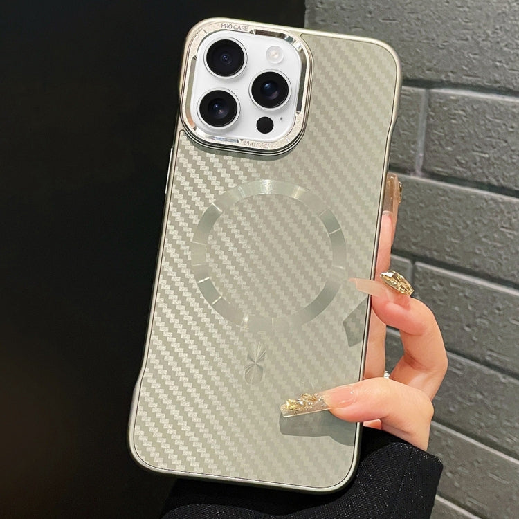 For iPhone 13 Pro AG Carbon Fiber Frameless MagSafe Phone Case(Grey) - iPhone 13 Pro Cases by PMc TechLife | Online Shopping South Africa | PMc TechLife | Buy Now Pay Later Mobicred