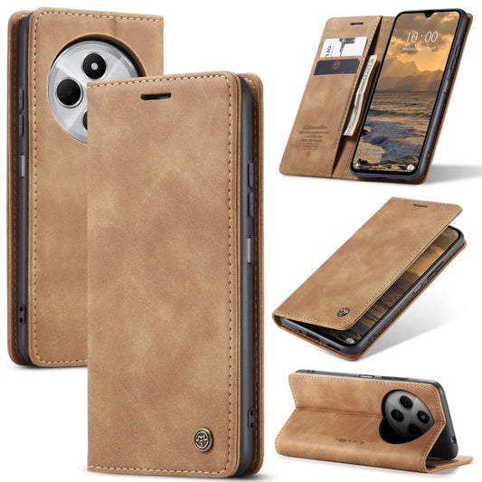 For Redmi 14C CaseMe 013 Multifunctional Horizontal Flip Leather Phone Case(Brown) - 14C Cases by CaseMe | Online Shopping South Africa | PMC Jewellery | Buy Now Pay Later Mobicred