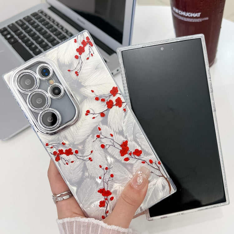 For Samsung Galaxy S25+ 5G Electroplating Flower Texture TPU Phone Case(Wild Chrysanthemum SH5) - Galaxy S25+ 5G Cases by PMC Jewellery | Online Shopping South Africa | PMC Jewellery | Buy Now Pay Later Mobicred