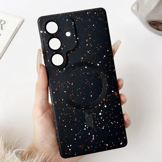 For Samsung Galaxy S25 5G Starry Sky TPU Shockproof MagSafe Phone Case(Black) - Galaxy S25 5G Cases by PMC Jewellery | Online Shopping South Africa | PMC Jewellery | Buy Now Pay Later Mobicred