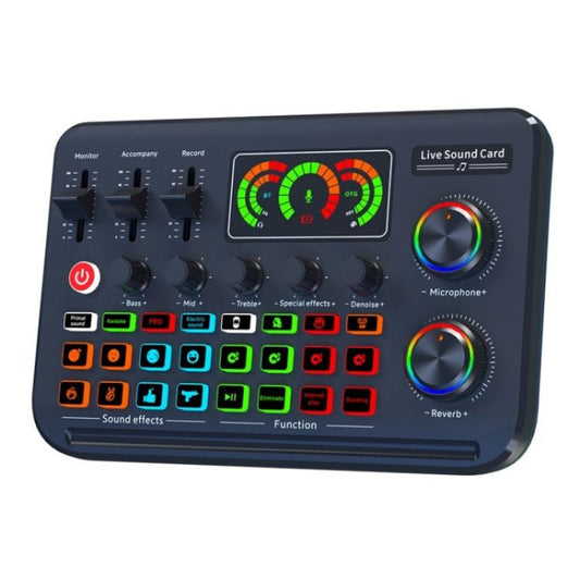 F996 Max Live Streaming / Gaming / Singing Audio Mixer USB Microphone Sound Card - Live Sound Effects Processors by PMC Jewellery | Online Shopping South Africa | PMC Jewellery | Buy Now Pay Later Mobicred