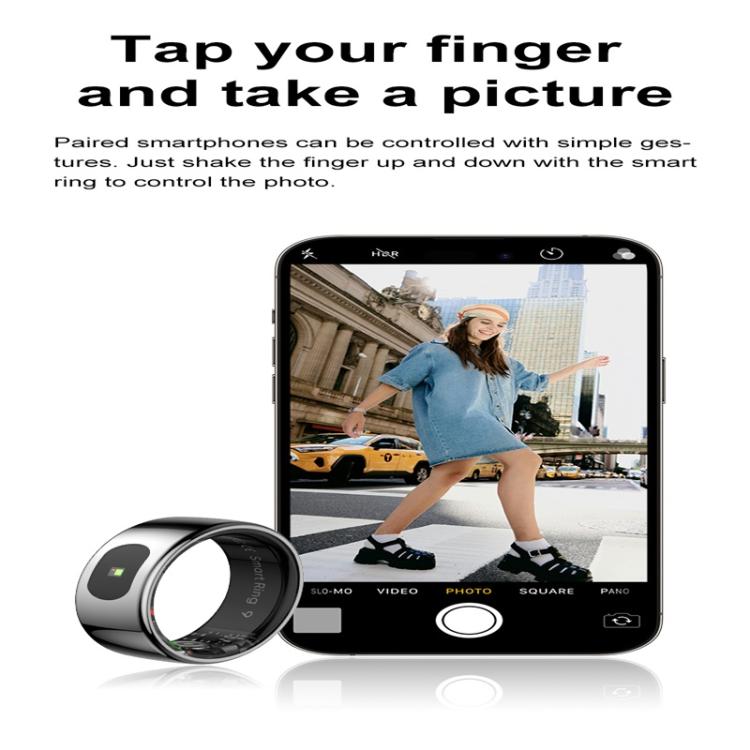 R08 SIZE 7 Smart Ring, Support Heart Rate / Blood Oxygen / Sleep / Multiple Sports Modes(Silver) - free shipping - PMC TechLife - Order now!