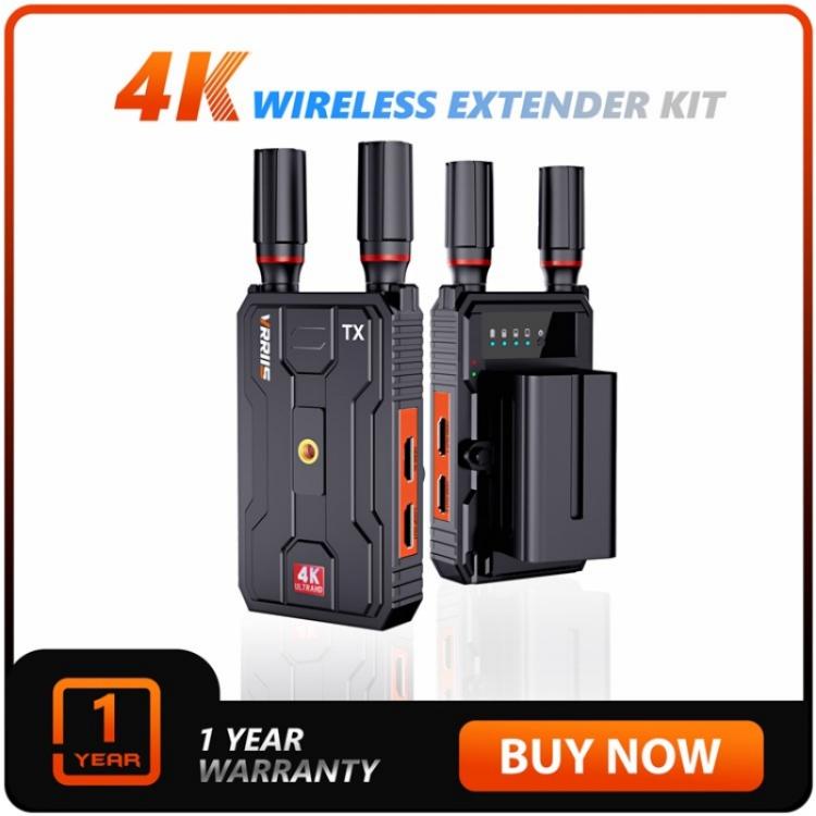 VRRIIS 097PRO Outdoor Live Streaming Audio Video Wireless Transmitter Receiver 4K HD Extender, Plug:EU Plug - Adapter by PMc TechLife | Online Shopping South Africa | PMc TechLife | Buy Now Pay Later Mobicred