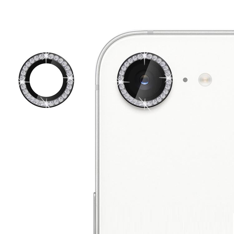 For iPhone 16e Kalebol Individual Camera Lens Diamond Ring Protector(Black) - free shipping - PMc TechLife - Order now!