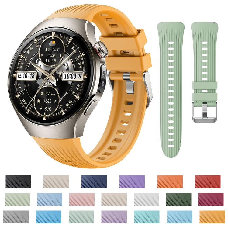 For Huawei Watch 5 42mm Vertical Silicone Watch Band(White) - free shipping - PMC TechLife - Order now!
