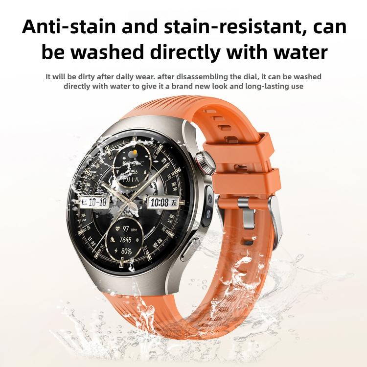 For Huawei Watch 5 42mm Vertical Silicone Watch Band(White) - free shipping - PMC TechLife - Order now!