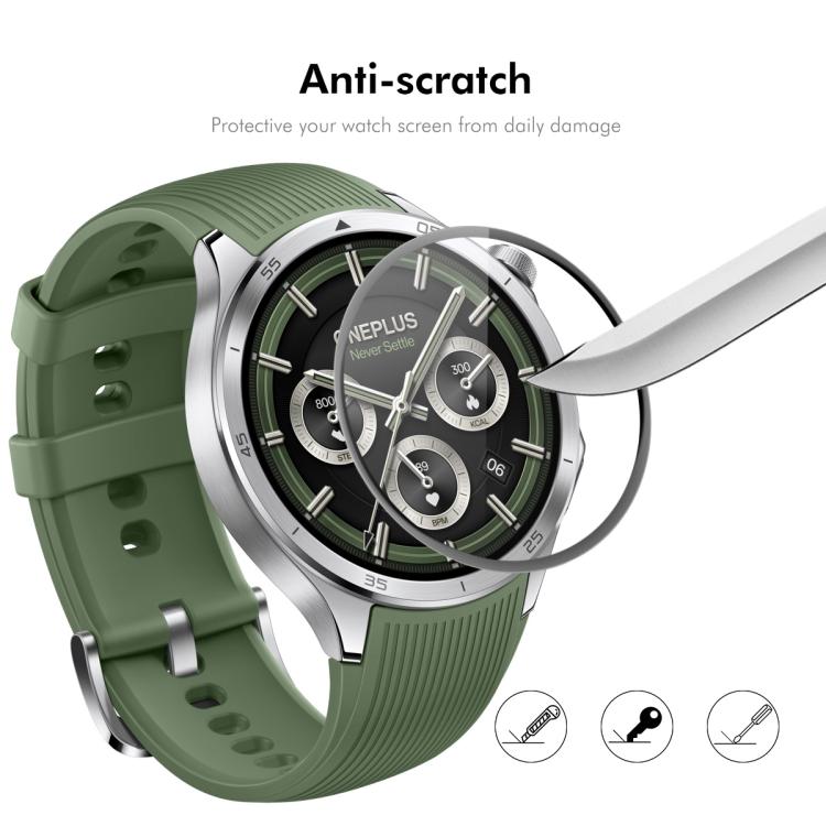For OnePlus Watch 3 46mm 5pcs ENKAY 3D Full Coverage Soft PC Edge PMMA HD Screen Protector Film - free shipping - PMC TechLife - Order now!