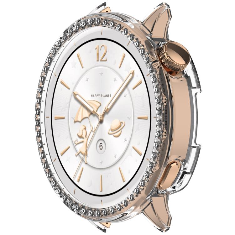 For OnePlus Watch 3 43mm Single Row Diamond Half Coverage Hollow PC Watch Protective Cover(Transparency) - free shipping - PMC TechLife - Order now!