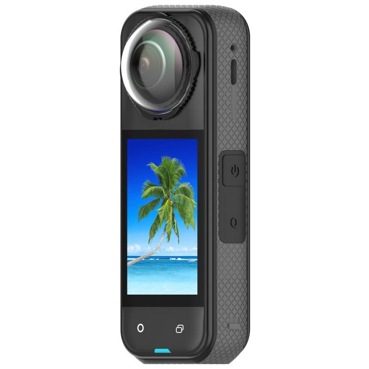 For Insta360 X5 Rotating Optical Tempered Glass Lens Guard Protective Cover(Black) - free shipping - PMC TechLife - Order now!
