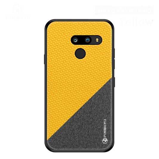 PINWUYO Hong Series Anti-fall TPU+ Chemical Fiber Cloth Protective Cover for LG G8 / G8 ThinQ(Yellow) - LG by PINWUYO | Online Shopping South Africa | PMC Jewellery | Buy Now Pay Later Mobicred