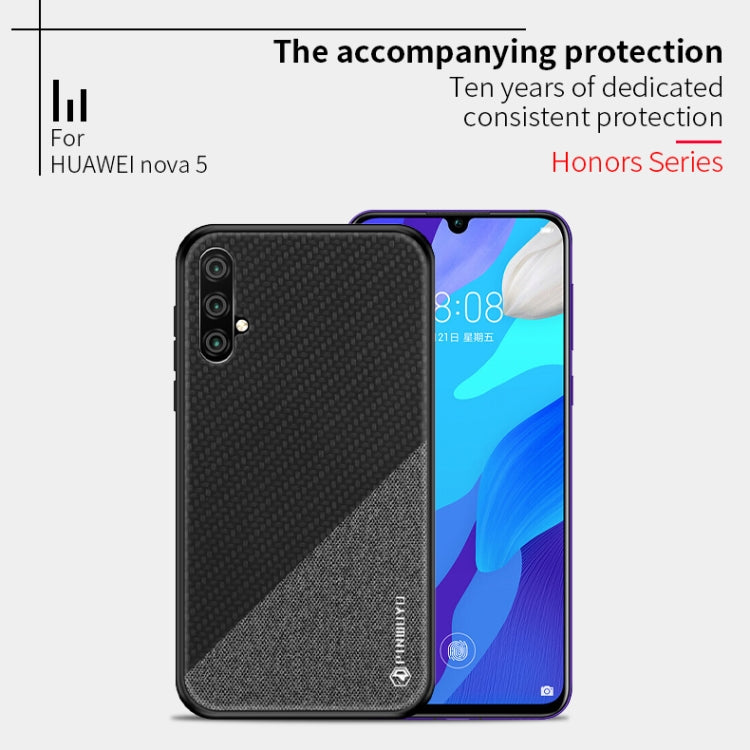 PINWUYO Honors Series Shockproof PC + TPU Protective Case for Huawei Nova 5(Black) - More Brand by PINWUYO | Online Shopping South Africa | PMC Jewellery | Buy Now Pay Later Mobicred