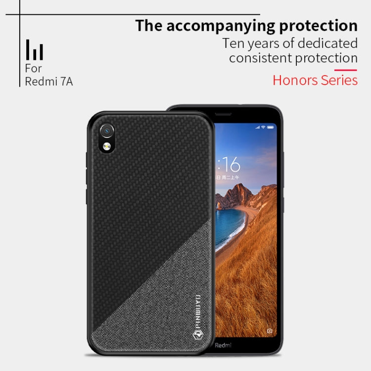 PINWUYO Honors Series Shockproof PC + TPU Protective Case for Xiaomi RedMi 7A(Black) - More Brand by PINWUYO | Online Shopping South Africa | PMC Jewellery | Buy Now Pay Later Mobicred